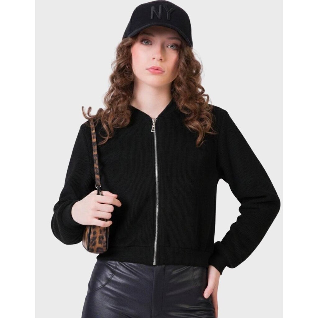 Jaqueta Pelo Interno Zíper Punho Dia a Dia Inverno Frio Elgante Nova Moda - Feminino 12 a 18 anos