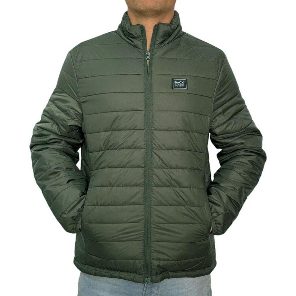 Jaqueta Puffer Back Wash JKPF-2600 Verde Musgo
