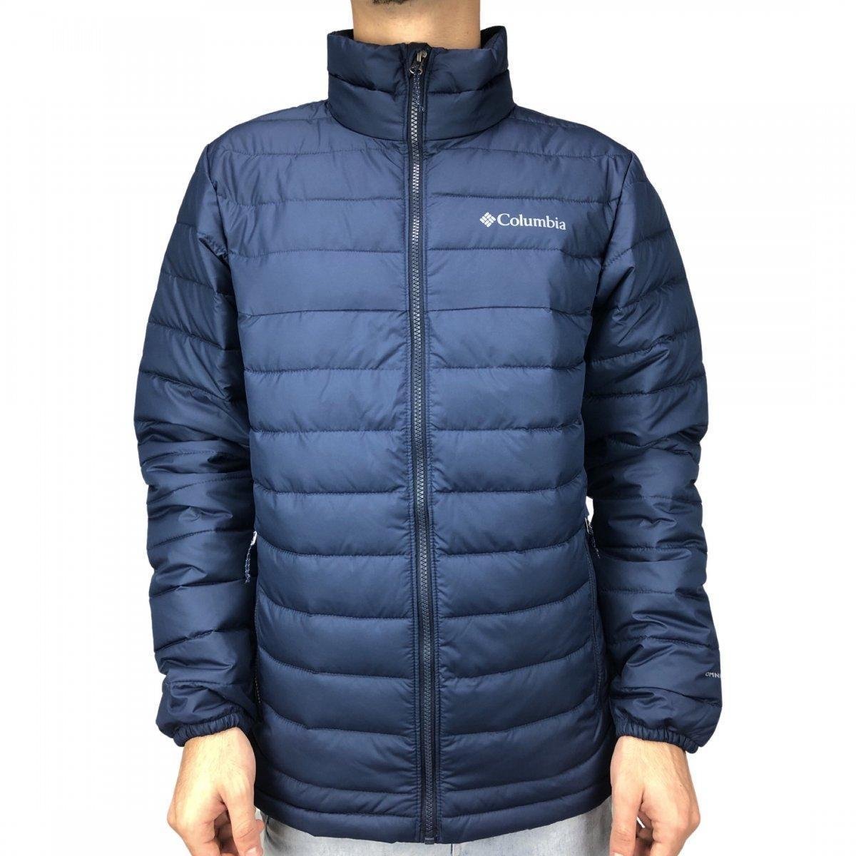 Jaqueta Puffer Columbia Powder Lite Masculina - Marinho Menor preço em Jaqueta Puffer Columbia Powder Lite Masculina - Marinho