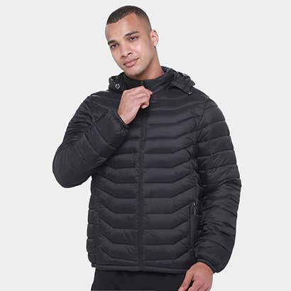 Jaqueta Puffer Daytan Forrada Capuz Removível Masculina - Masculino