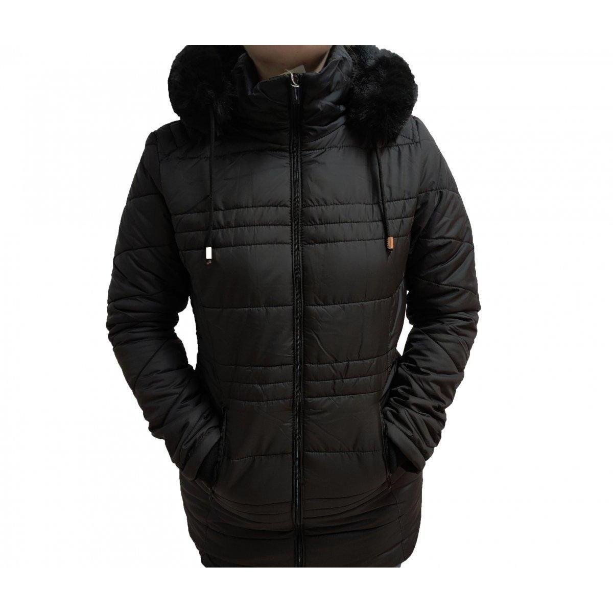 Jaqueta Puffer Dunialin Tactel Feminina 2318 - Preto Menor preço em Jaqueta Puffer Dunialin Tactel Feminina 2318 - Preto