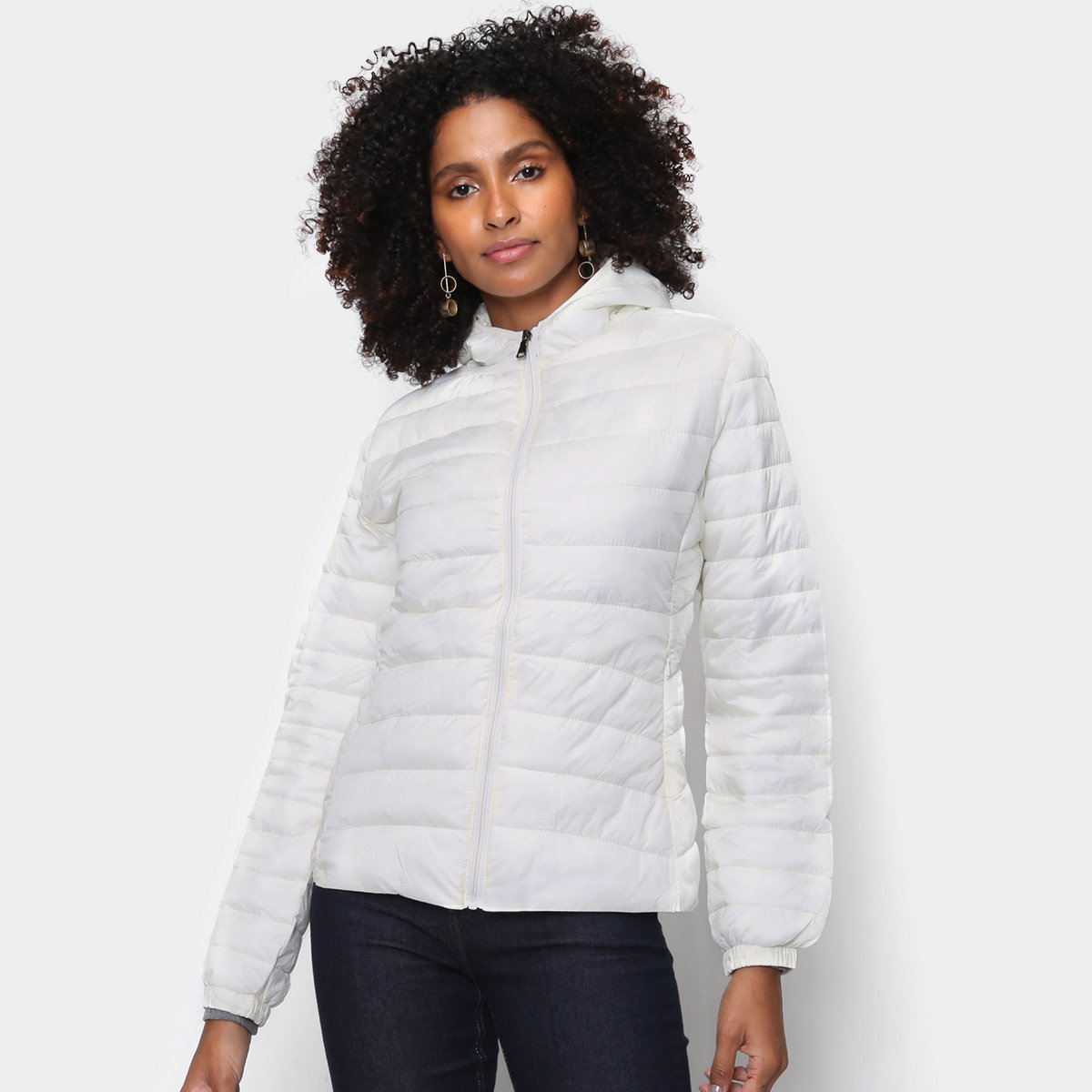 Jaqueta Puffer Eagle Rock Capuz Feminina - Off White é ruim? Jaqueta Puffer Eagle Rock Capuz Feminina - Off White é boa?
