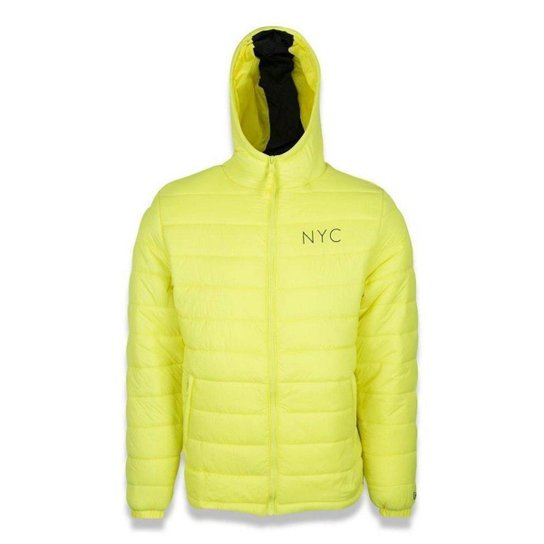 Jaqueta Puffer Fluor NYC New Era - Amarelo
