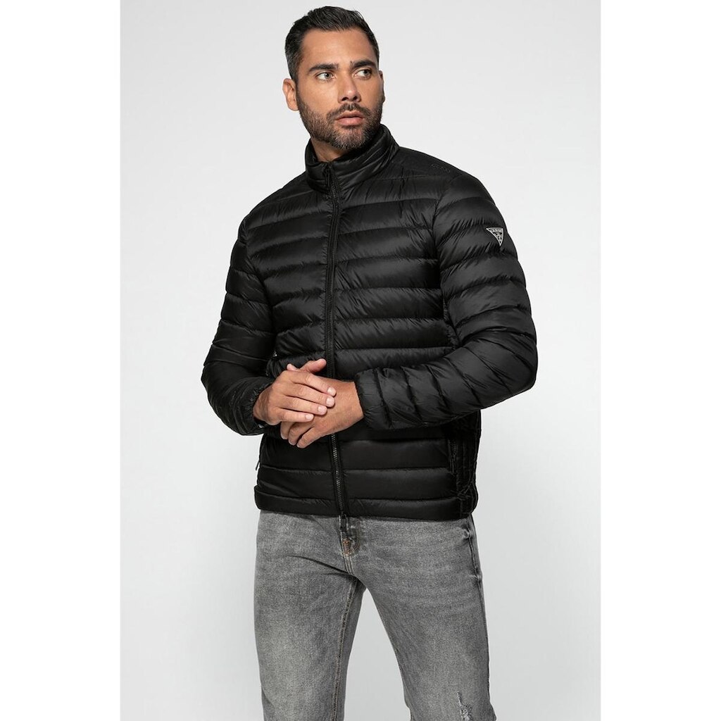 JAQUETA PUFFER GUESS PLUMA PRETO