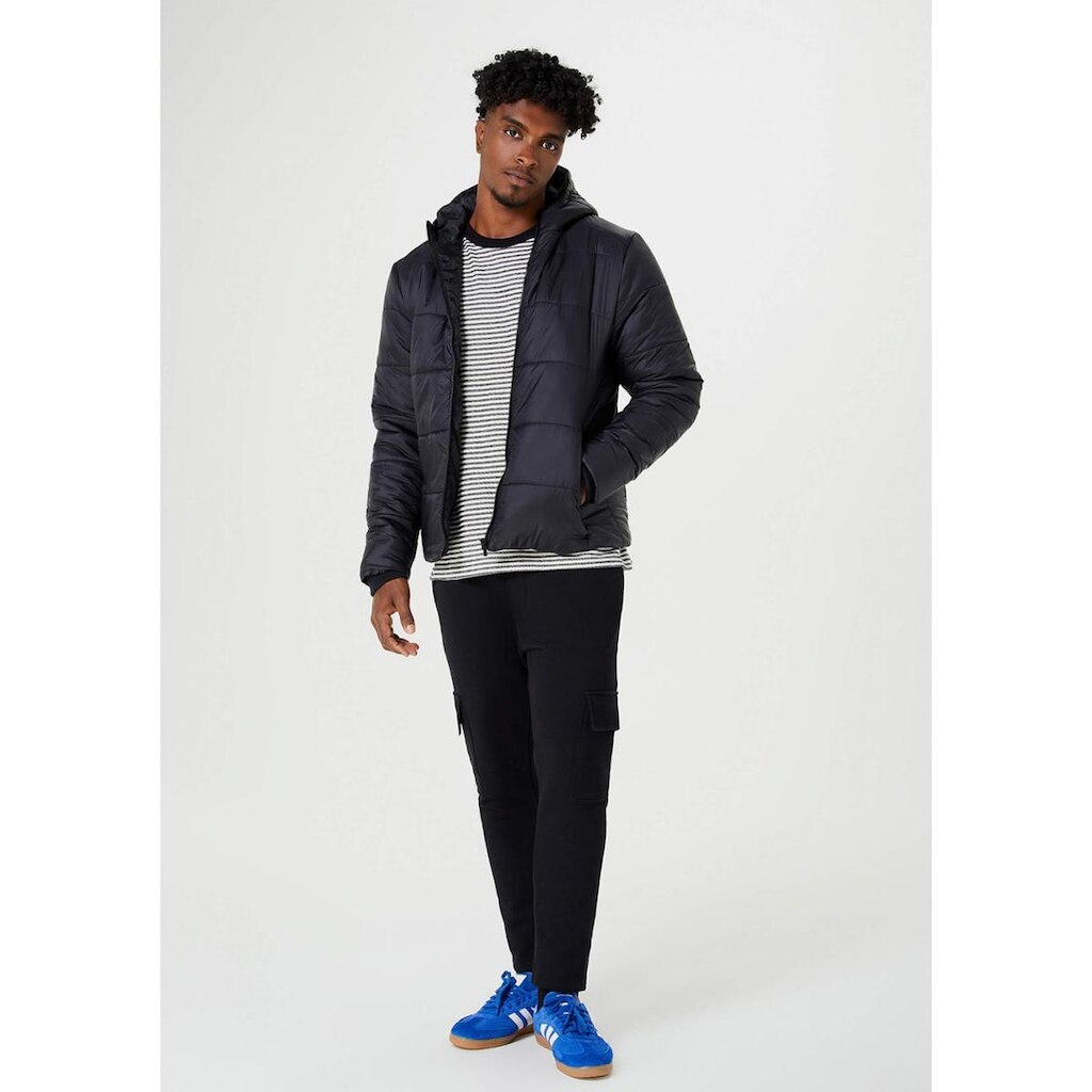 Jaqueta Puffer Hering Básica Com Capuz Masculina