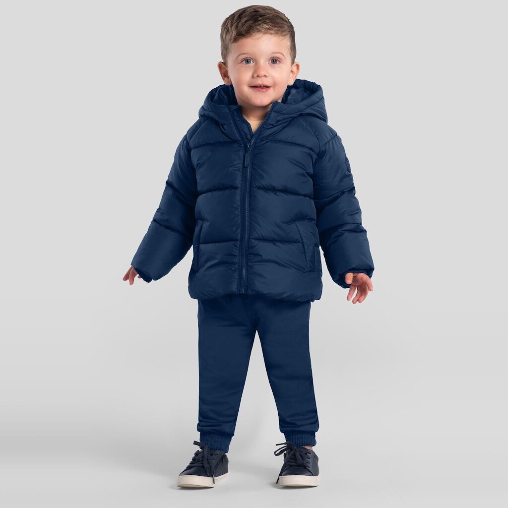 Jaqueta puffer infantil menino Mundi