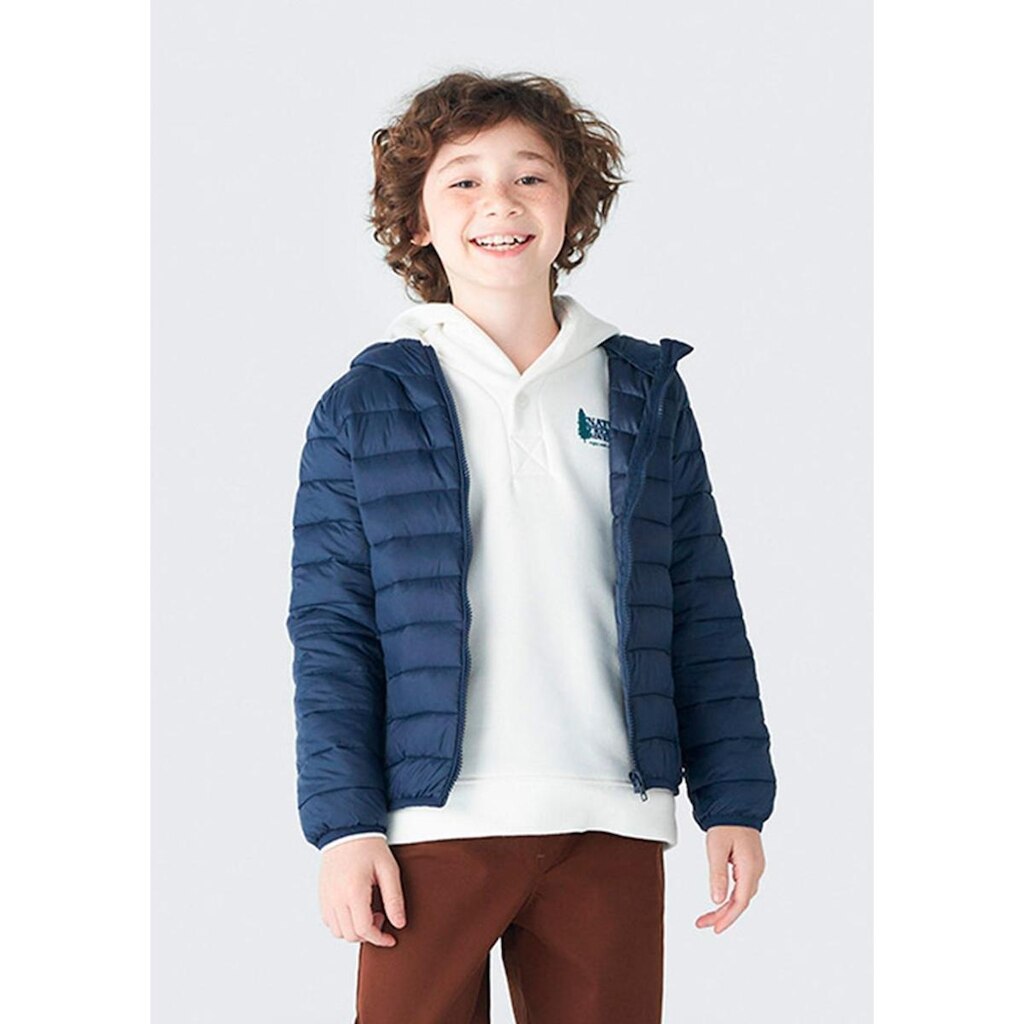 Jaqueta Puffer Infantil Unissex Com Capuz - Bege 014