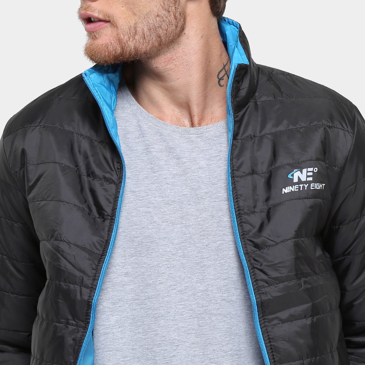 jaqueta puffer ninety eight nylon masculina