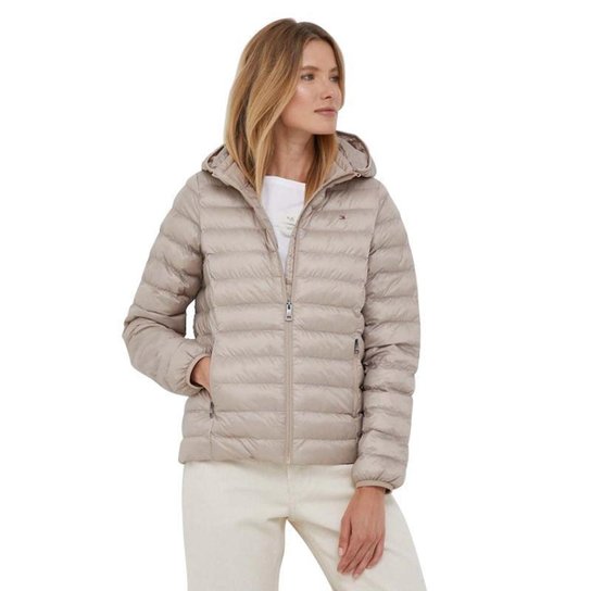 Jaqueta Puffer Tommy Hilfiger Feminina Padded Global Azul Zattini