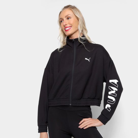 Jaqueta Puma Cropped Modern Sports Track Feminina - Preto