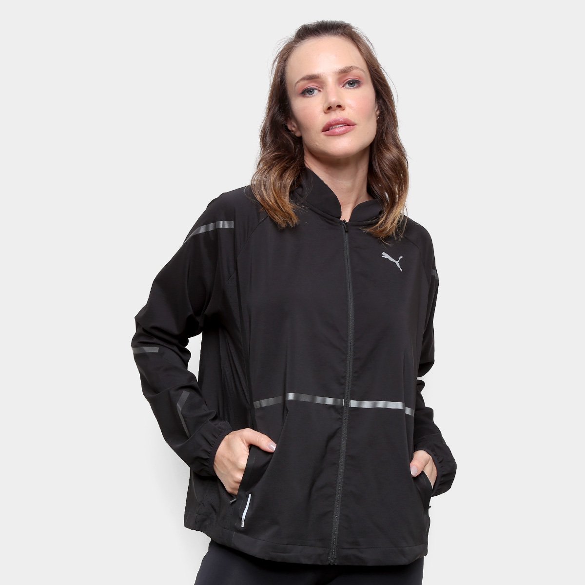 Jaqueta Puma Runner Id Masculina - Preto+Chumbo é ruim? Jaqueta Puma Runner Id Masculina - Preto+Chumbo é boa?