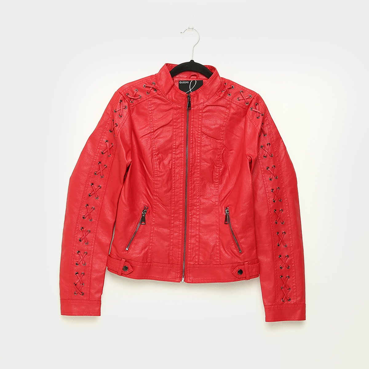 Jaqueta Queens Trançada Feminina - Vermelho é ruim? Jaqueta Queens Trançada Feminina - Vermelho é boa?