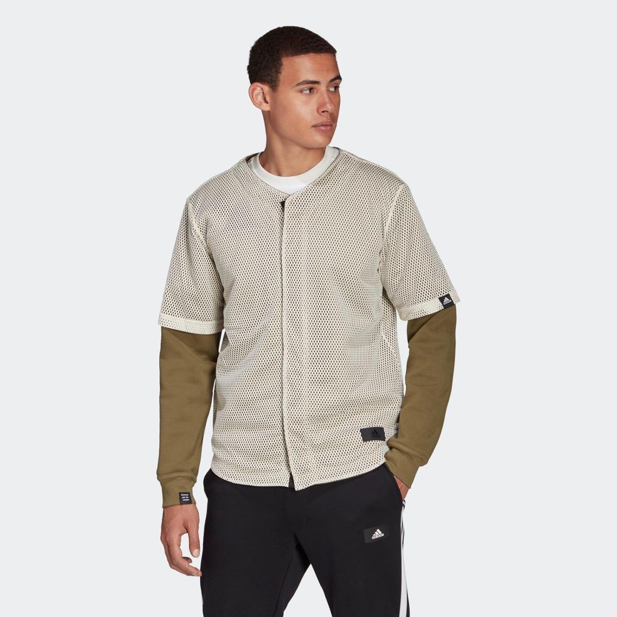 jaqueta adidas verde militar