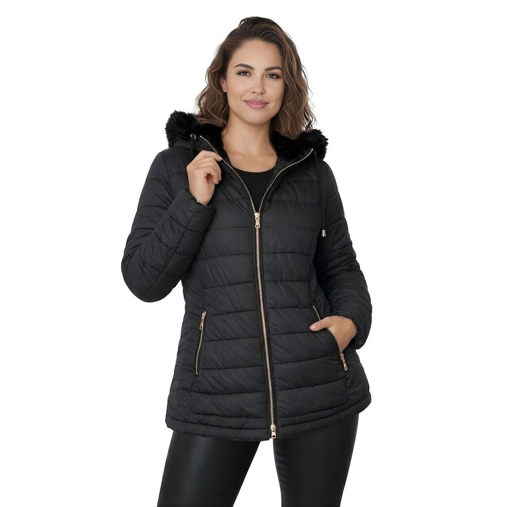 Jaqueta Roger ParKa Dupla Face Nylon/Peluciada Feminina
