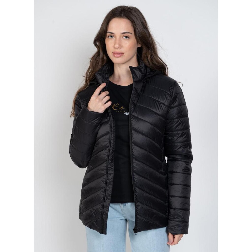 Jaqueta Roxy Coastel Road Hooded Preto-Preto-M