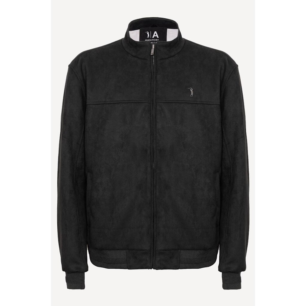 Jaqueta Suede Aleatory Dalkey Preto