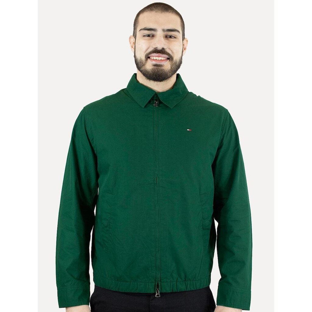 Jaqueta Tommy Hilfiger Masculina Regular Cotton Ivy Verde Escuro