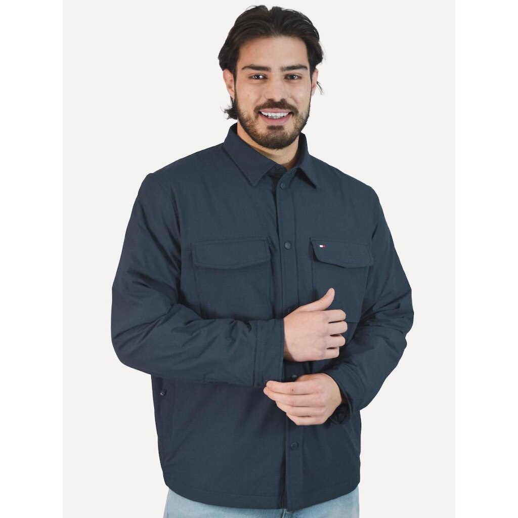 Jaqueta Tommy Hilfiger Performance Nylon Azul Marinho