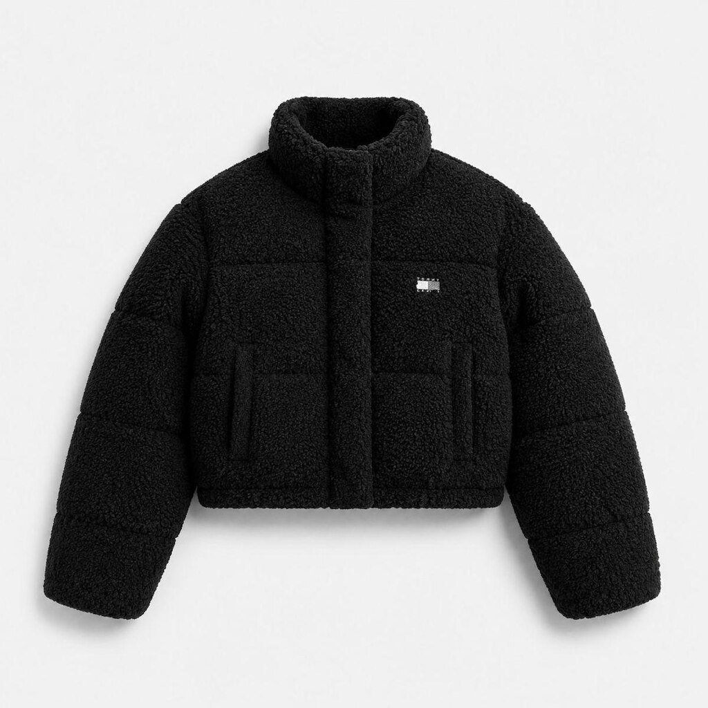 Jaqueta Tommy Jeans Wool Boucle Puffer Feminina