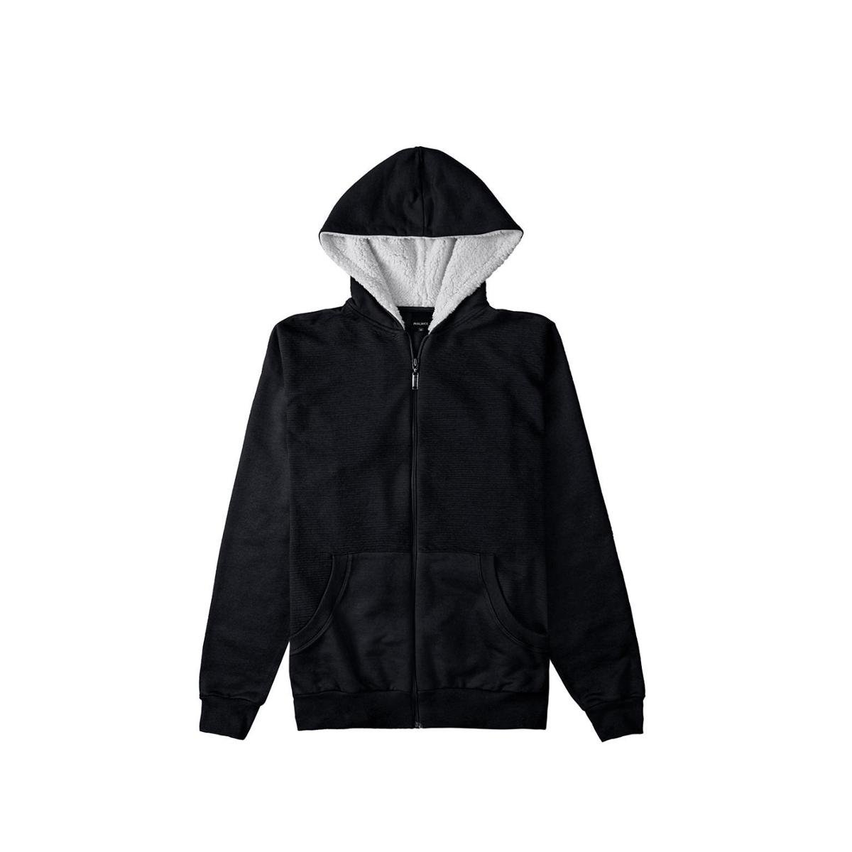Jaqueta Tradicional Em Moletom Flanelado Malwee Malwee Masculina - Preto Menor preço em Jaqueta Tradicional Em Moletom Flanelado Malwee Malwee Masculina - Preto