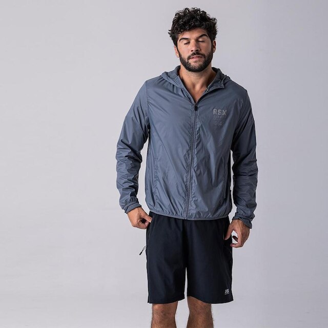 Jaqueta Windbreaker Masculina Rock e Soda