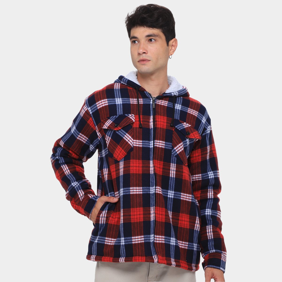 Jaqueta Xadrez Black River Com Capuz Masculina é ruim? Jaqueta Xadrez Black River Com Capuz Masculina é boa?