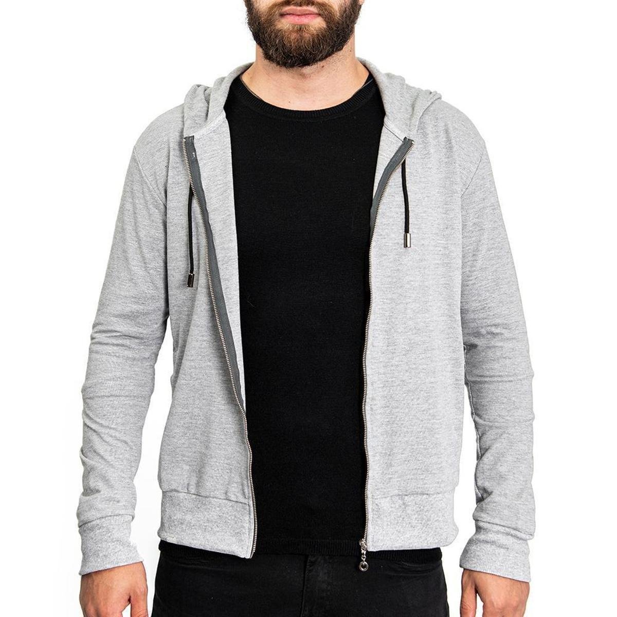 casaco moletinho masculino