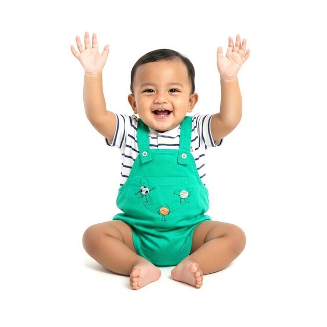 Jardineira Bebê Menino Bolas Divertidas Alphabeto Hortela