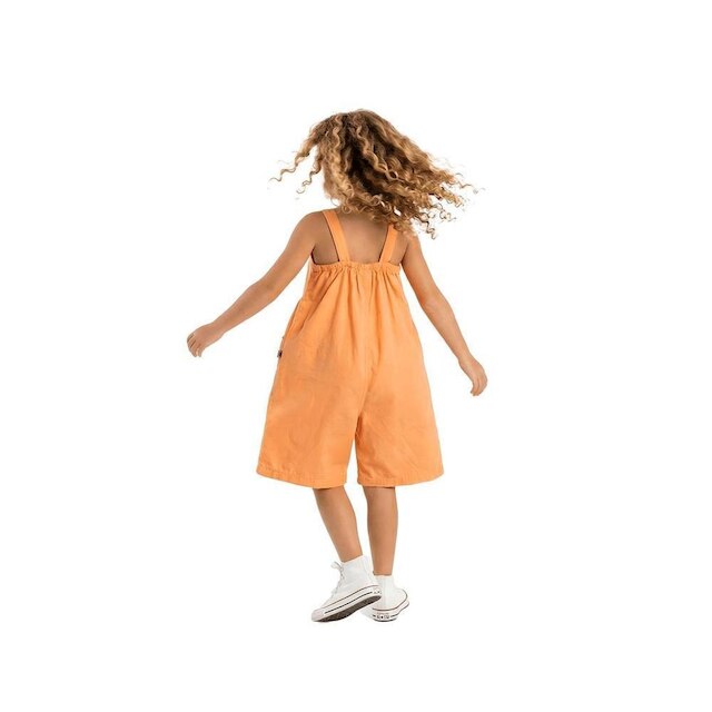 Jardineira Infantil Menina Mundo Encantado Alphabeto