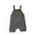Jardineira Romper de Tricô Liso Tricô Kids Cinza - Cinza