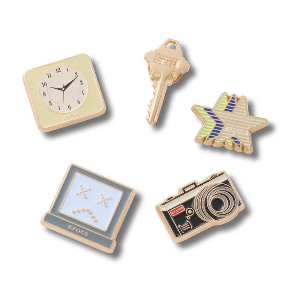 Jibbitz™ Ícones Retrô Pack Com 5 Peças Único