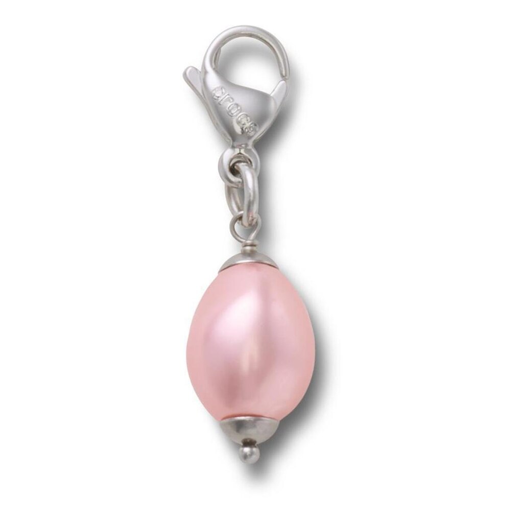 Jibbitz™ Pingente de Pérola SMT Pink e Prata Único