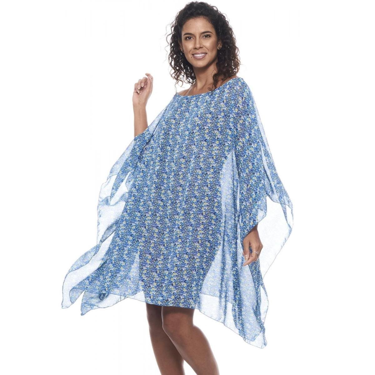 Kaftan 101 Resort Wear Vestido Crepe Estampado Menor preço em Kaftan 101 Resort Wear Vestido Crepe Estampado