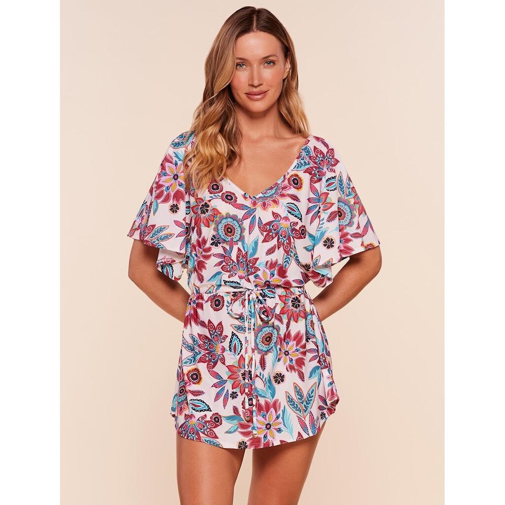 Kaftan Água Doce Estampado Lírio