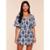 Kaftan Água Doce Estampado Oasis - Azul