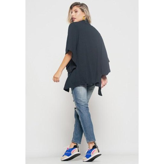 Kimono Salvatore Canelado Feminino