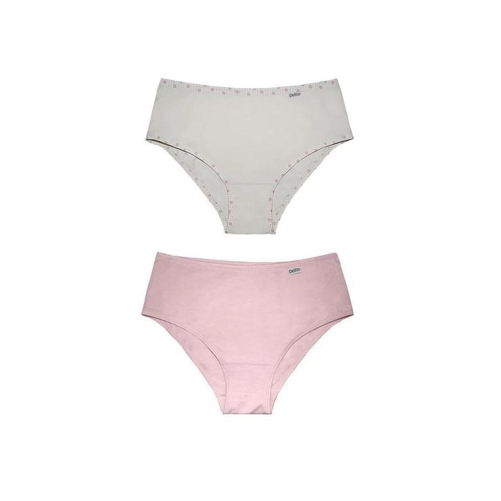 Kit 02 Calcinhas Larga Em Cotton - DelRio