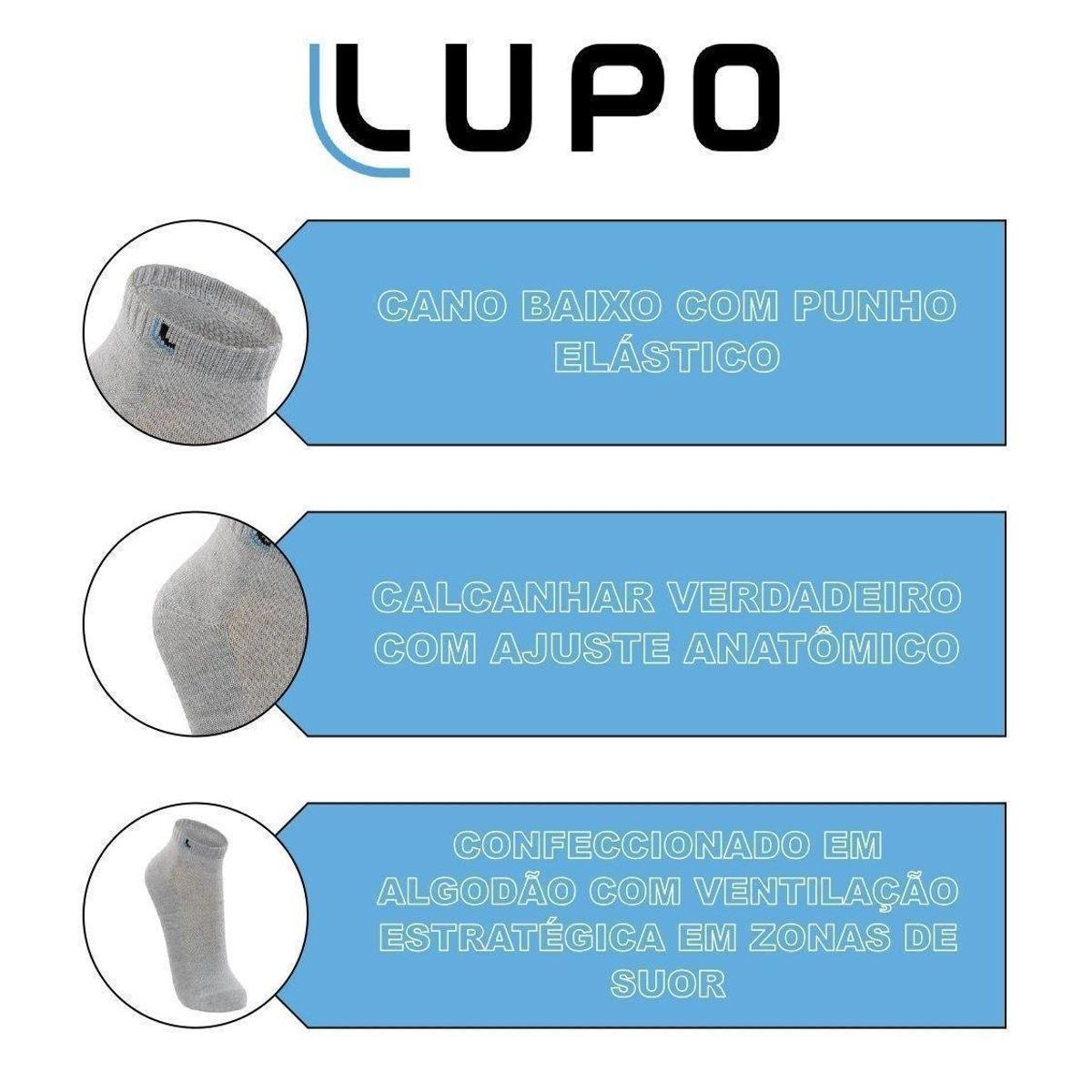 Kit 03 Pares Meias Masculina Adulto Esportiva Cano Curto Walk