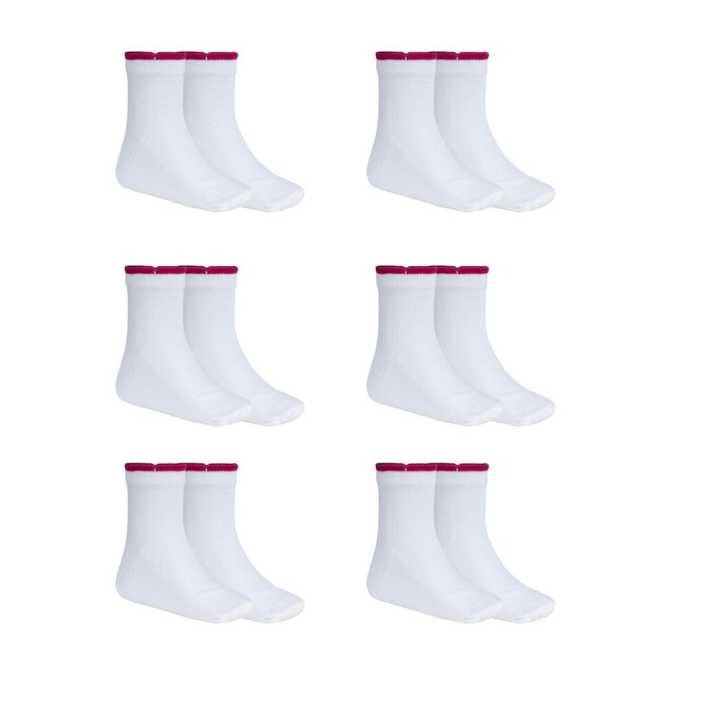 Kit 06 Pares Meias Infantil Menina Algodão Confortavel Dallf