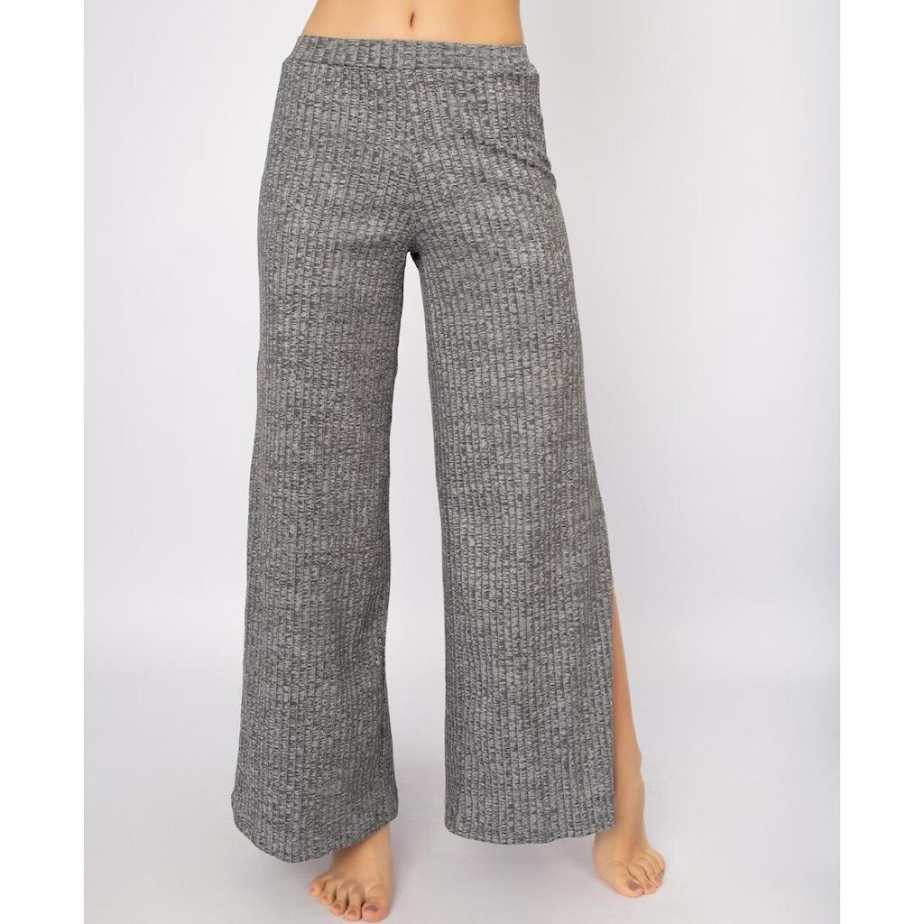 Kit 10 Calças Flare Pantalona Cintura Alta Com Fenda Casual