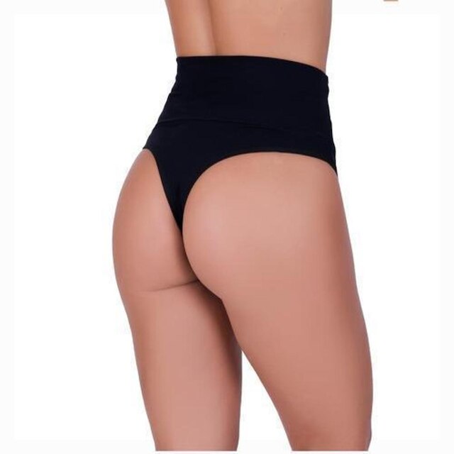 Kit 10 Calcinha Cintura Alta Fio Modeladora Microfibra Cós Duplo