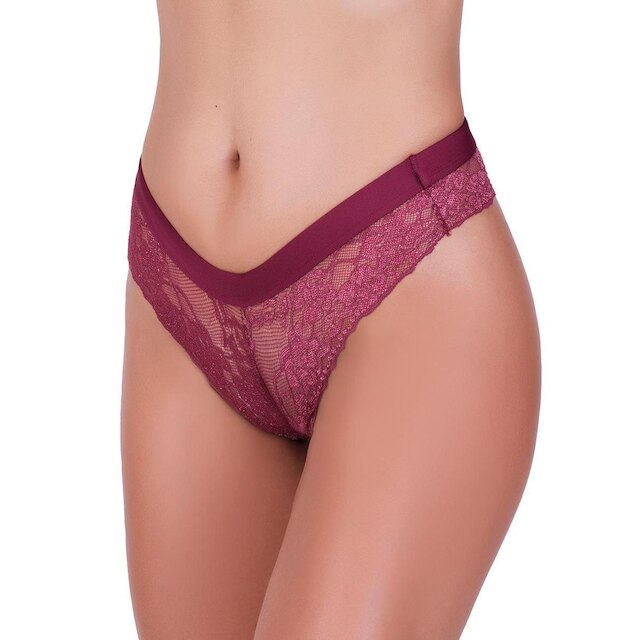 Kit 10 Calcinha Feminina Tanga Fio Com Renda