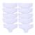 Kit 10 Calcinha Infantil Criança Algodão Cotton Kids Calcinhas - Branco