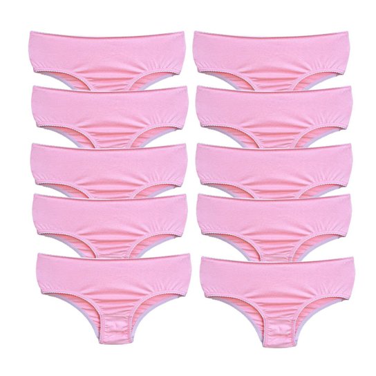 Kit 10 Calcinha Infantil Criança Algodão Cotton Kids Calcinhas