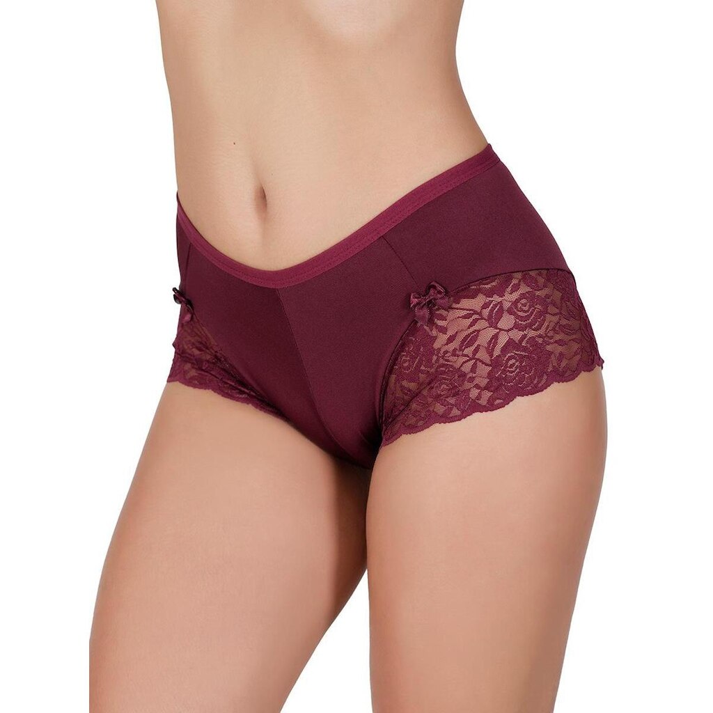Kit 10 Calcinhas Box Com Renda Feminina
