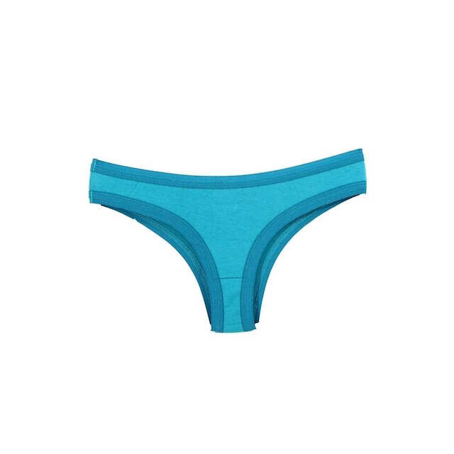 KIT 10 Calcinhas Tanga Algodão Liso Viés Aberto Seny Feminina