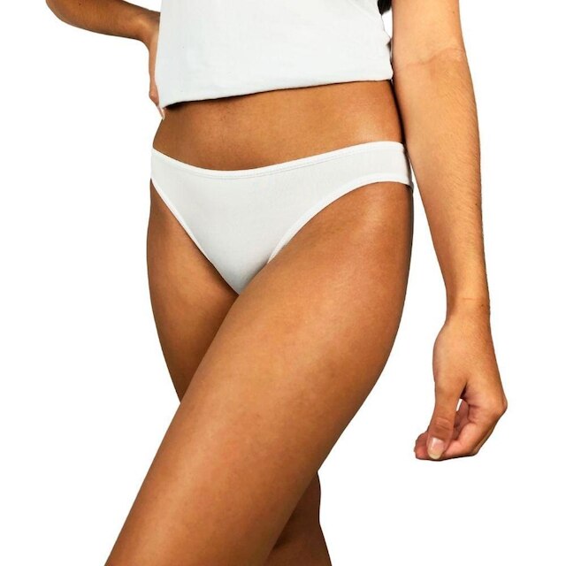 Kit 10 Calcinhas Tanga Basic Brasil Microfibra Básica Lisa Lingerie