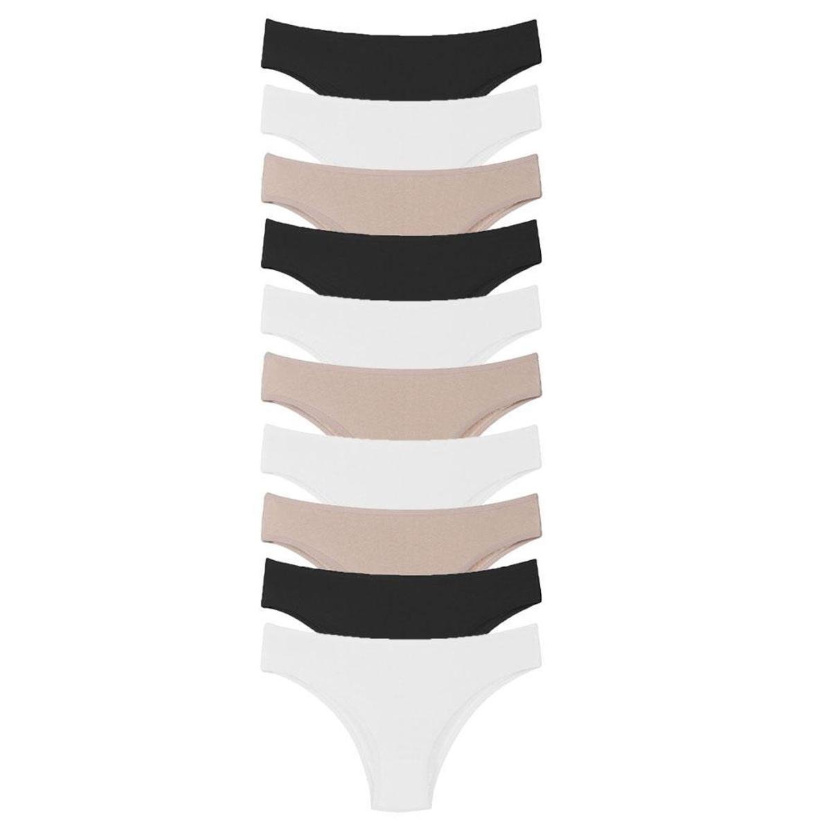 Kit 10 Calcinhas Tanga Cor Sortida Em Algodão Conforto A10 Menor preço em Kit 10 Calcinhas Tanga Cor Sortida Em Algodão Conforto A10