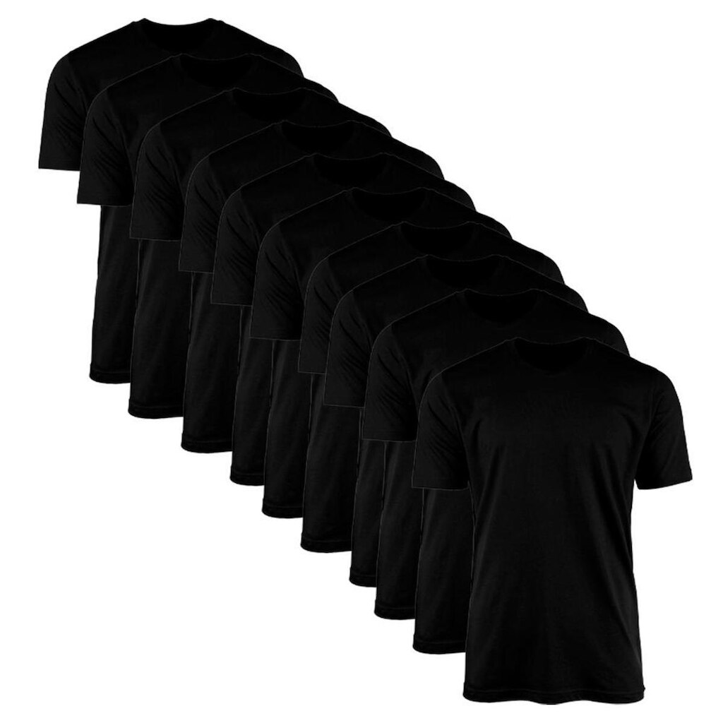 Kit 10 Camisetas Masculina Lisa Básica 100% Algodão Casual Dia a Dia Confortável Combina com Tudo