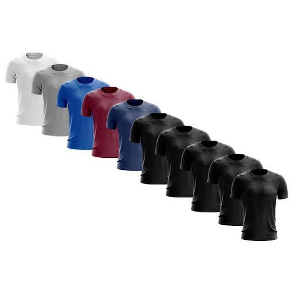 Kit 10 Camisetas Masculina Manga Curta Dry Proteção Uv
